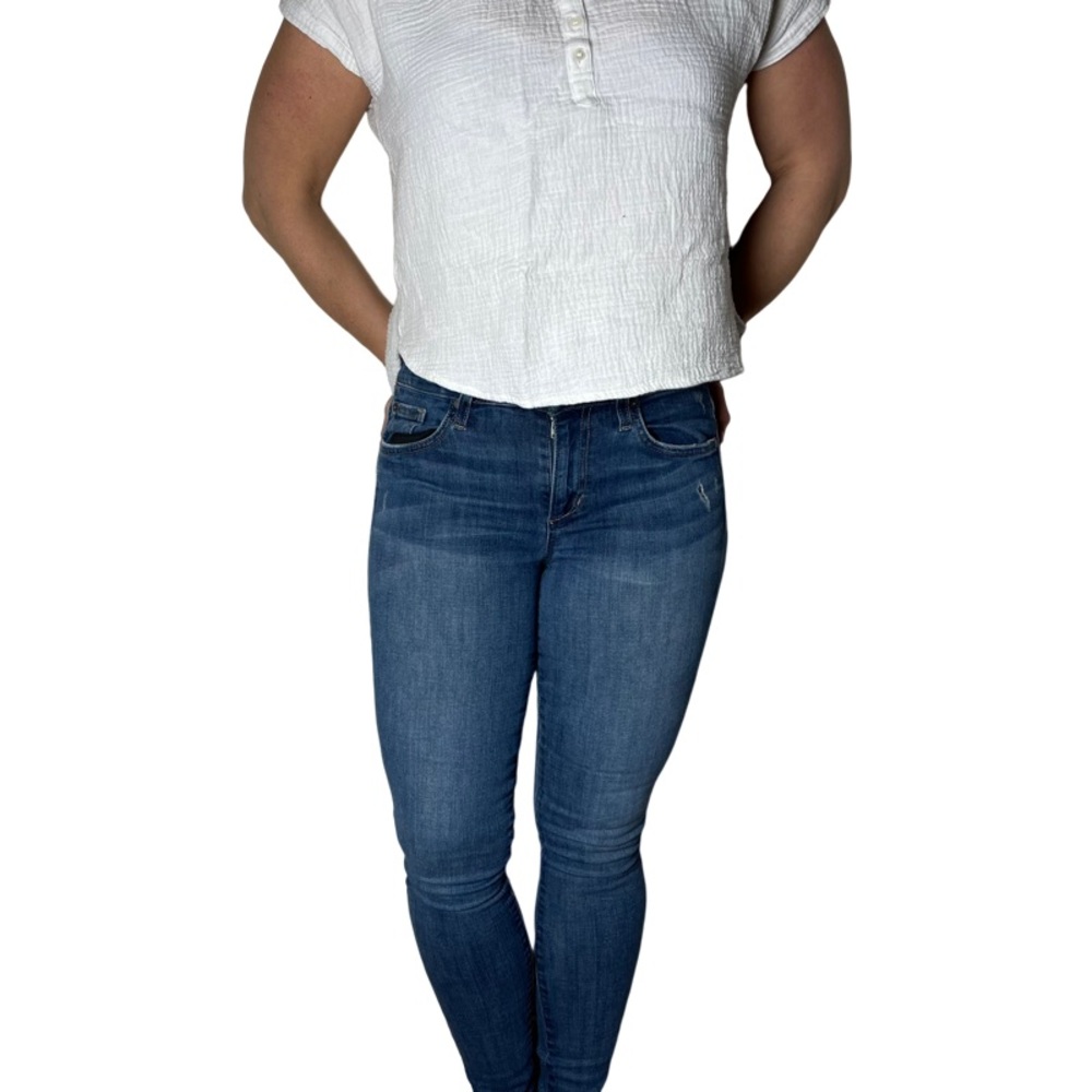 Joe's Flawless Icon Jeans Mid Rise Skinny Crop